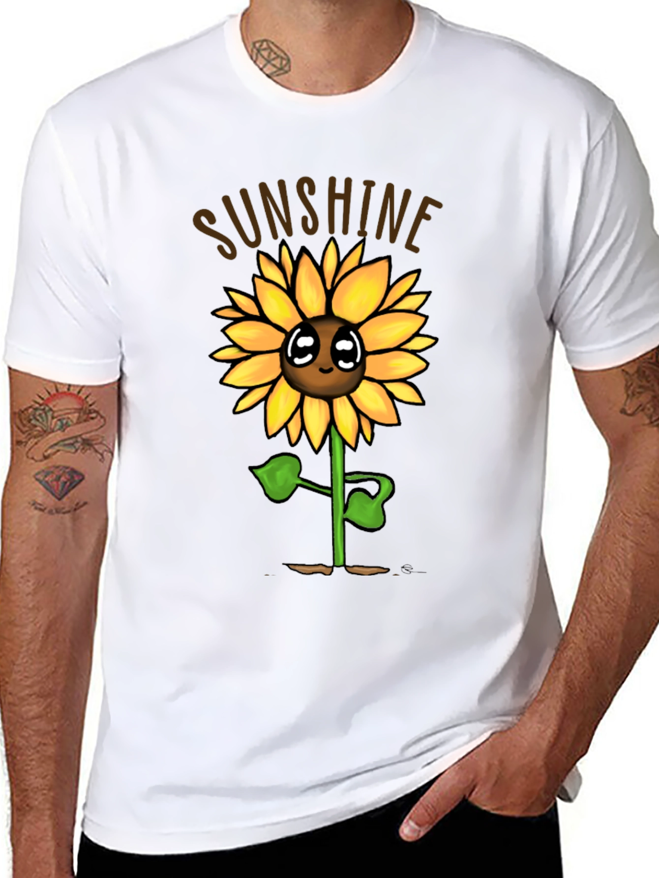 Sunshine Sunflower Graphic T-Shirt