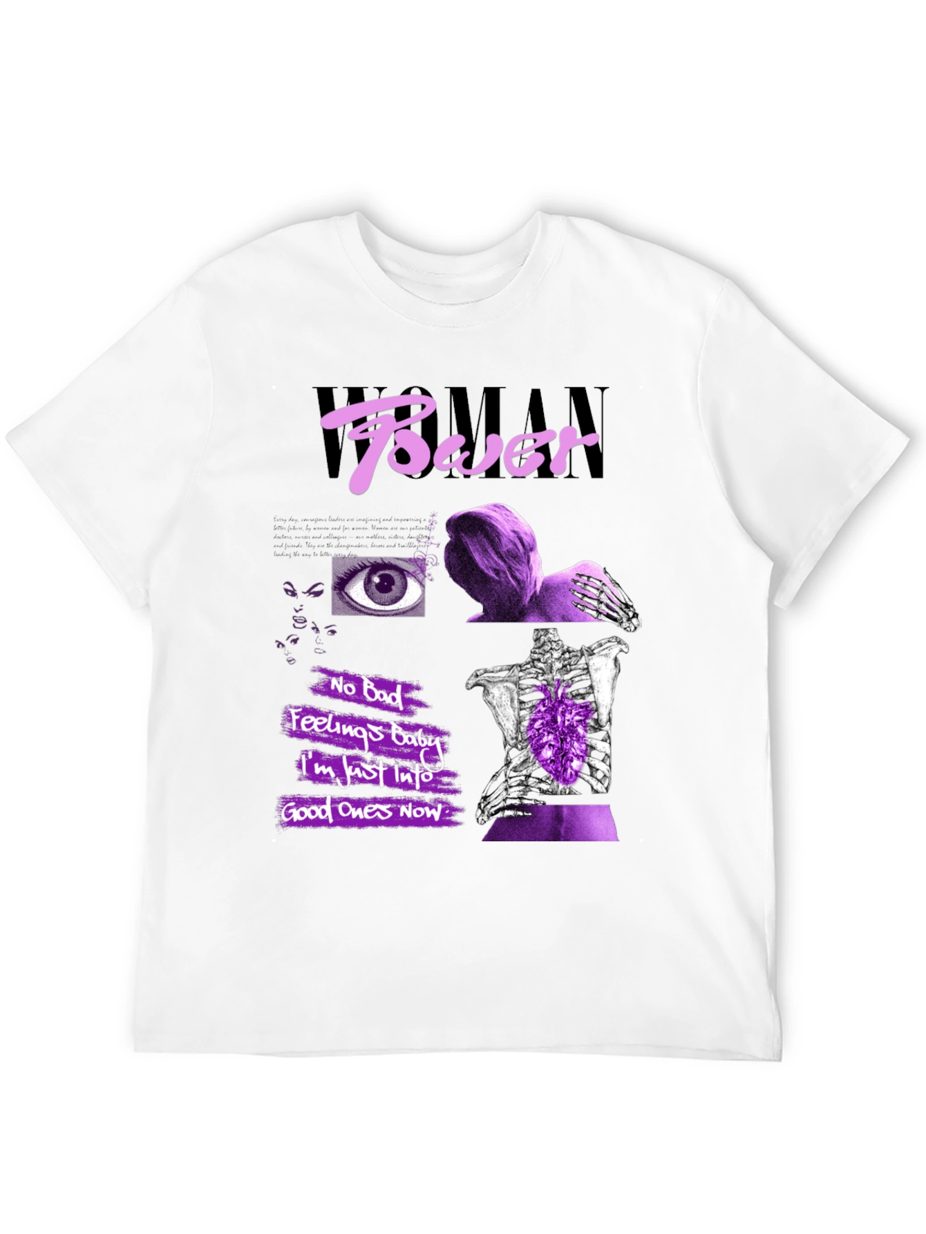 Woman Power Graphic Print T-Shirt