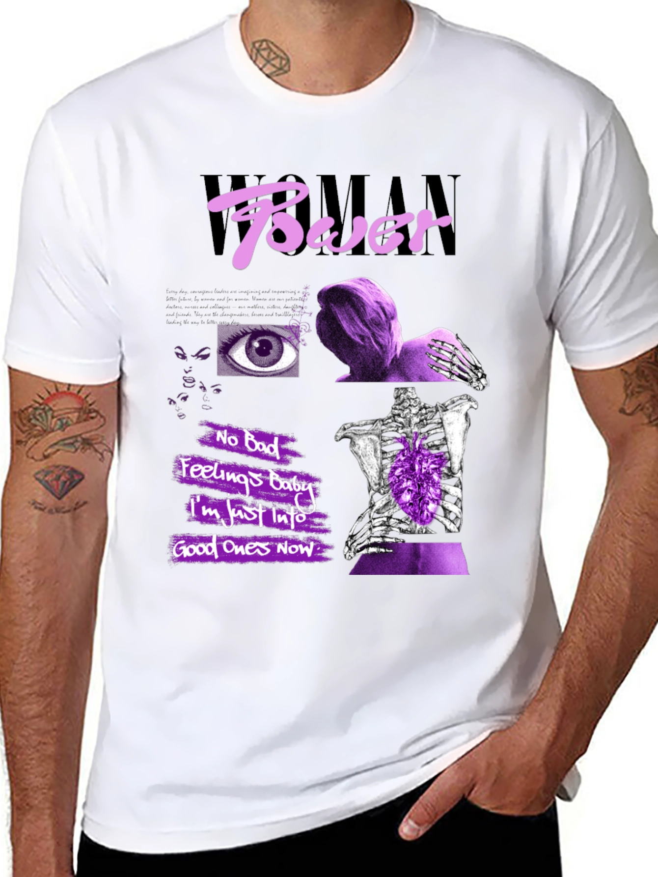 Woman Power Graphic Print T-Shirt