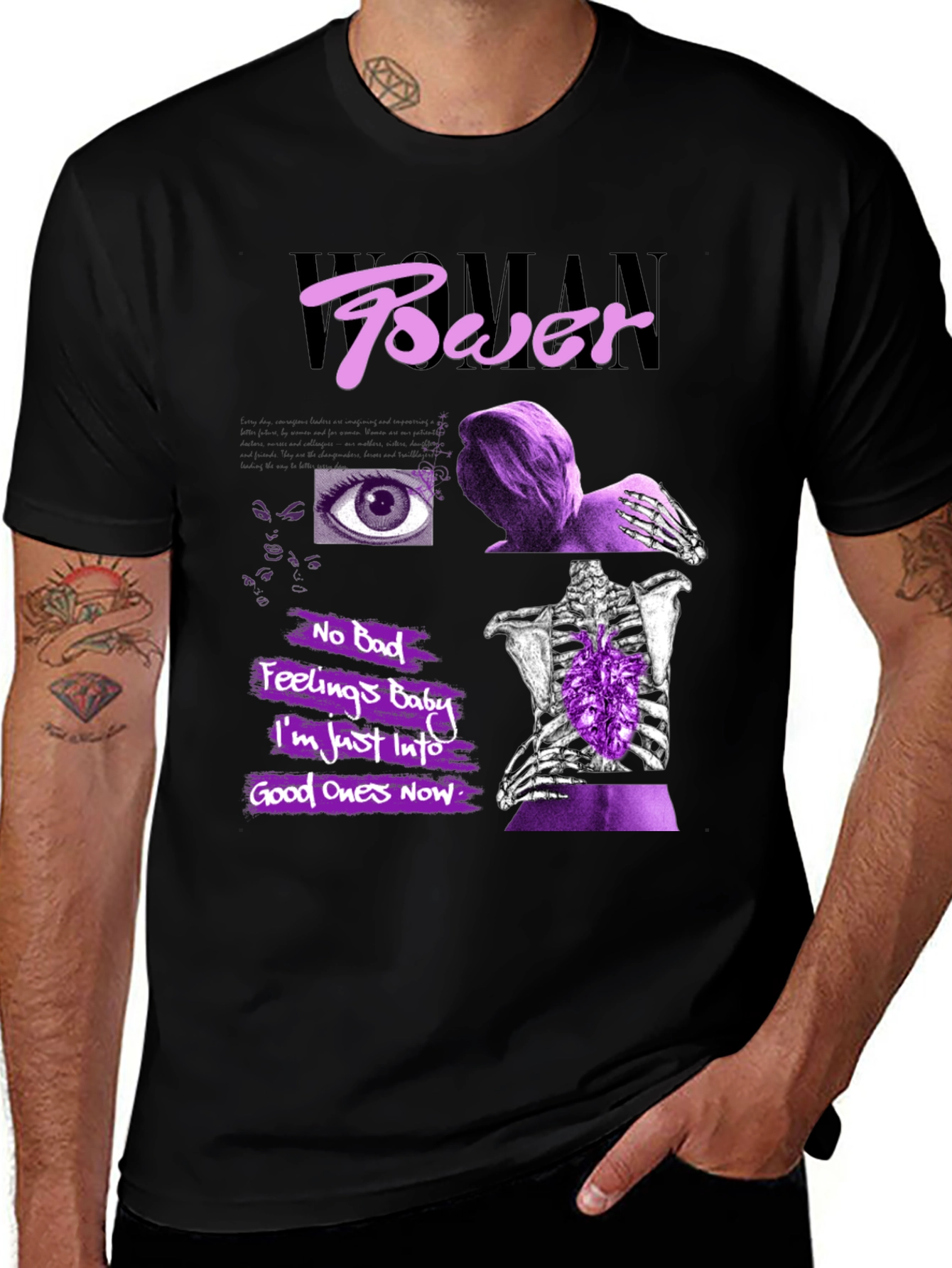 Woman Power Graphic Print T-Shirt