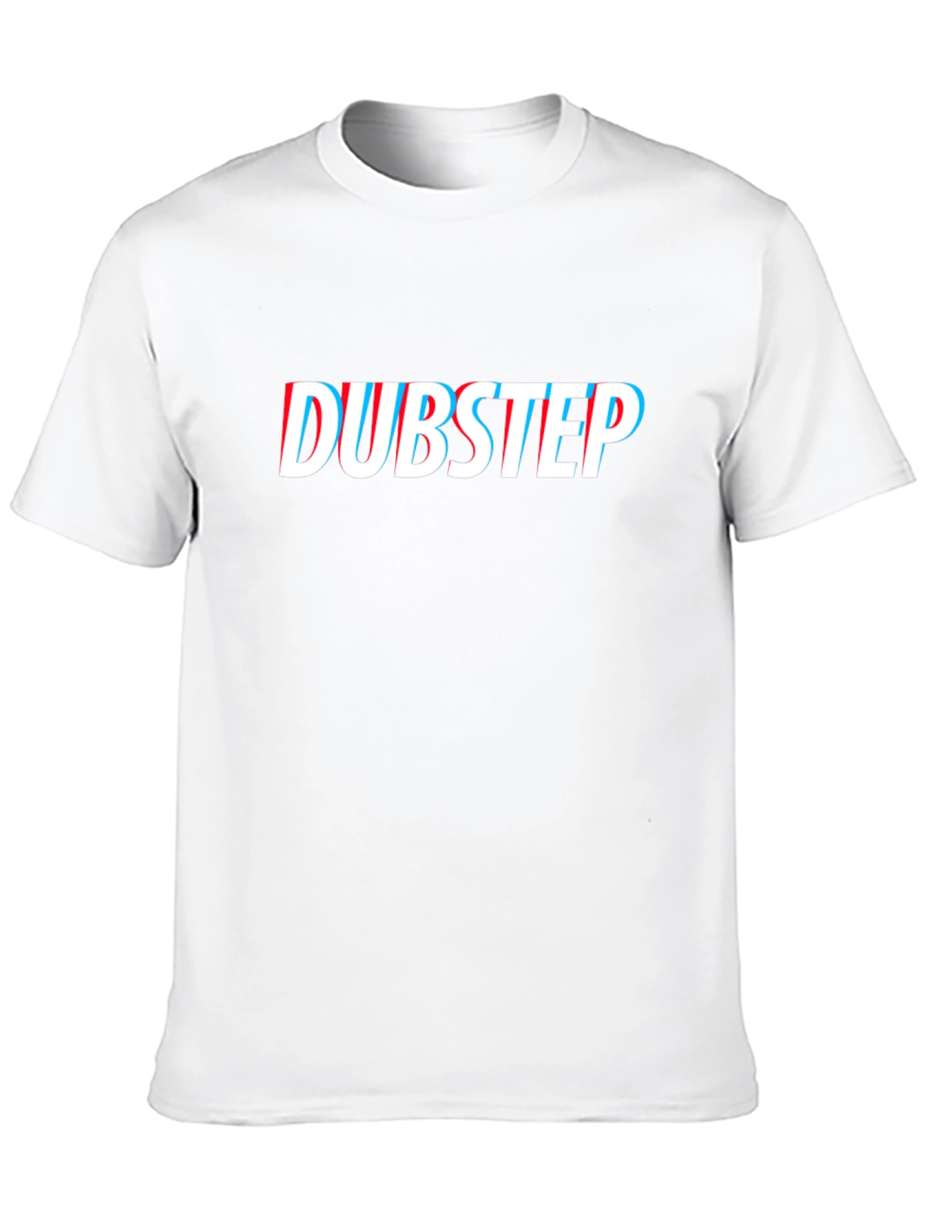 Dubstep Graphic Tee - Black Cotton Blend Casual T-Shirt