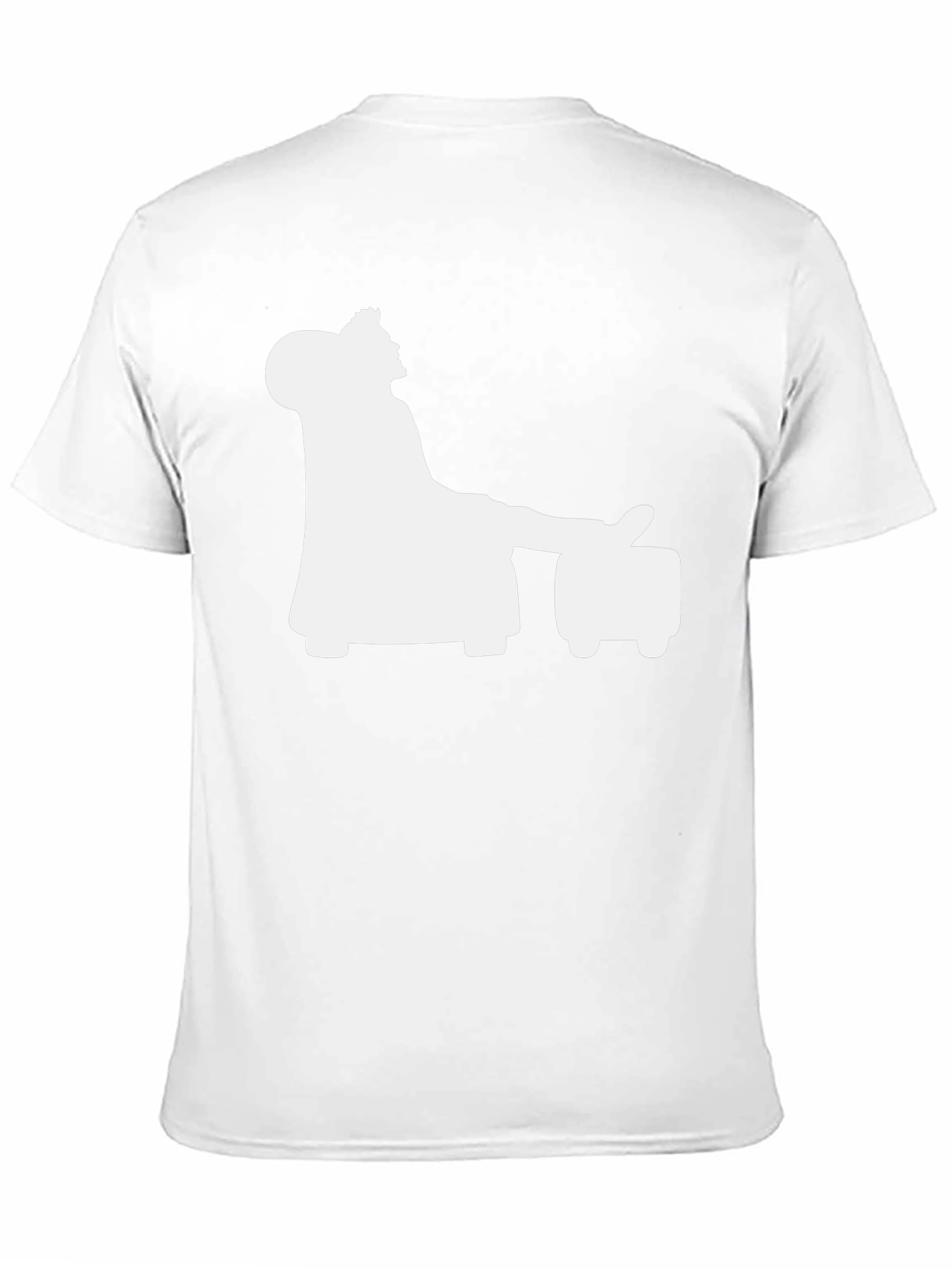 Relaxing Silhouette Graphic Tee - Black Casual Shirt