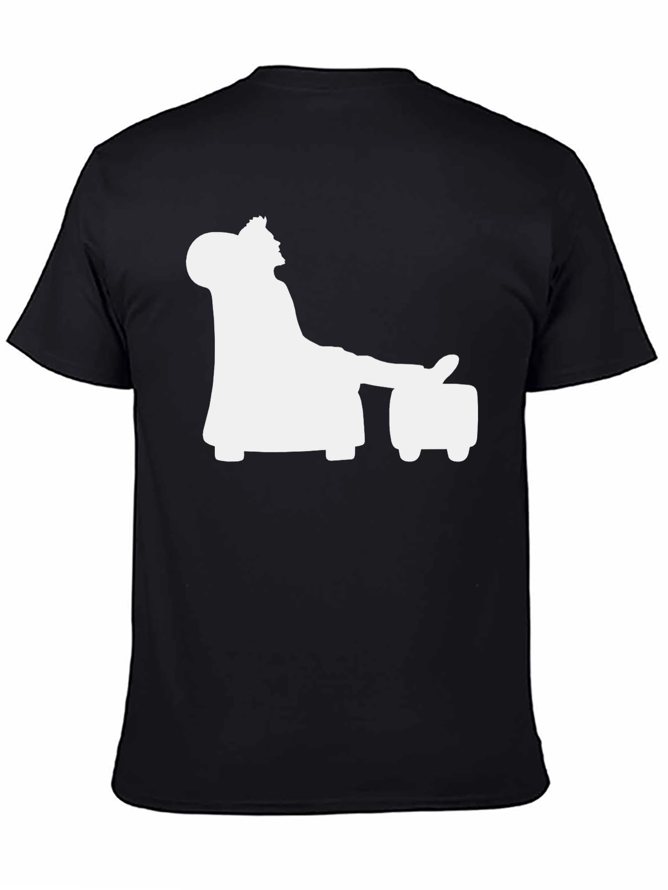 Relaxing Silhouette Graphic Tee - Black Casual Shirt