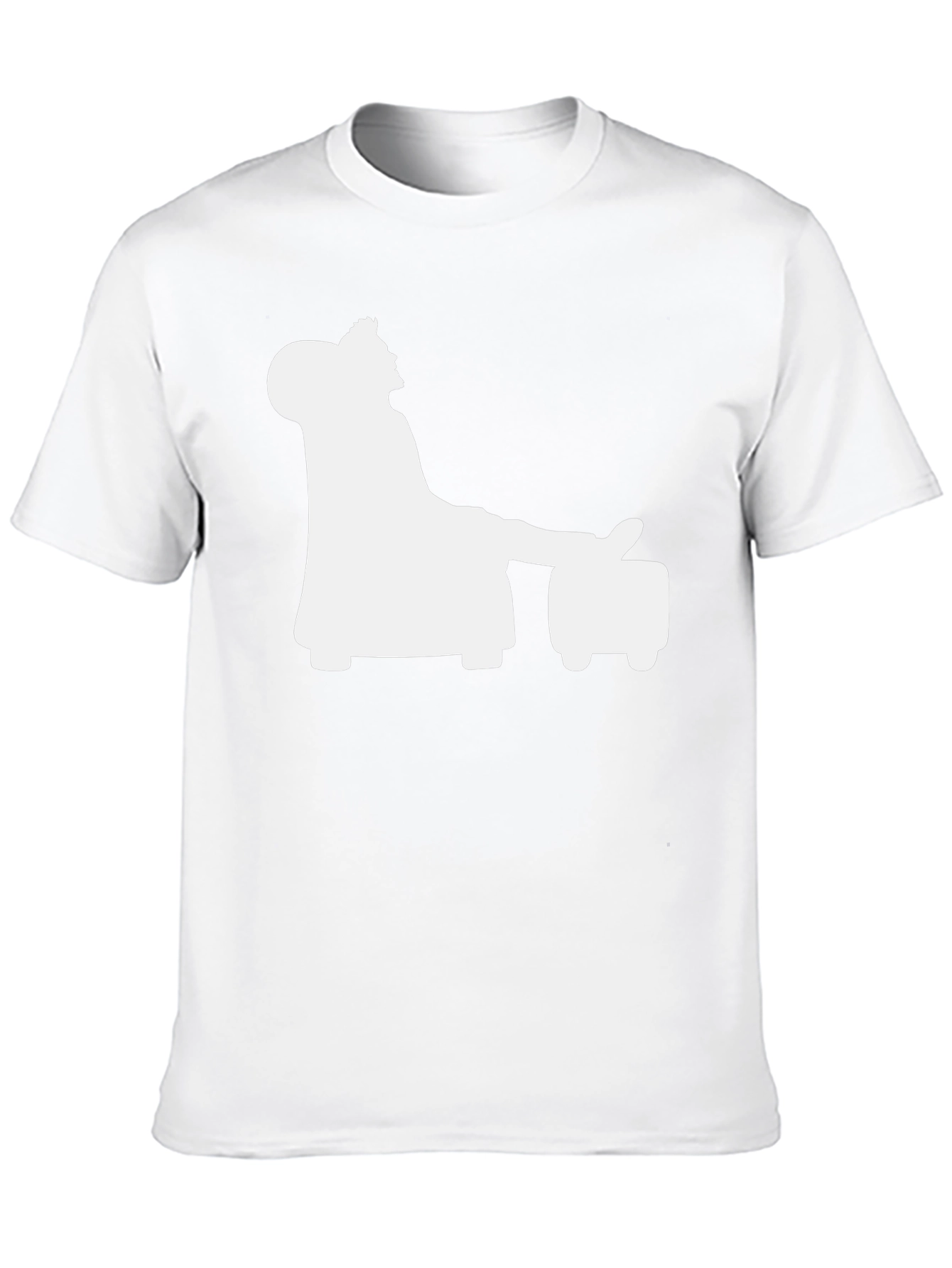 Relaxing Silhouette Graphic Tee - Black Casual Shirt