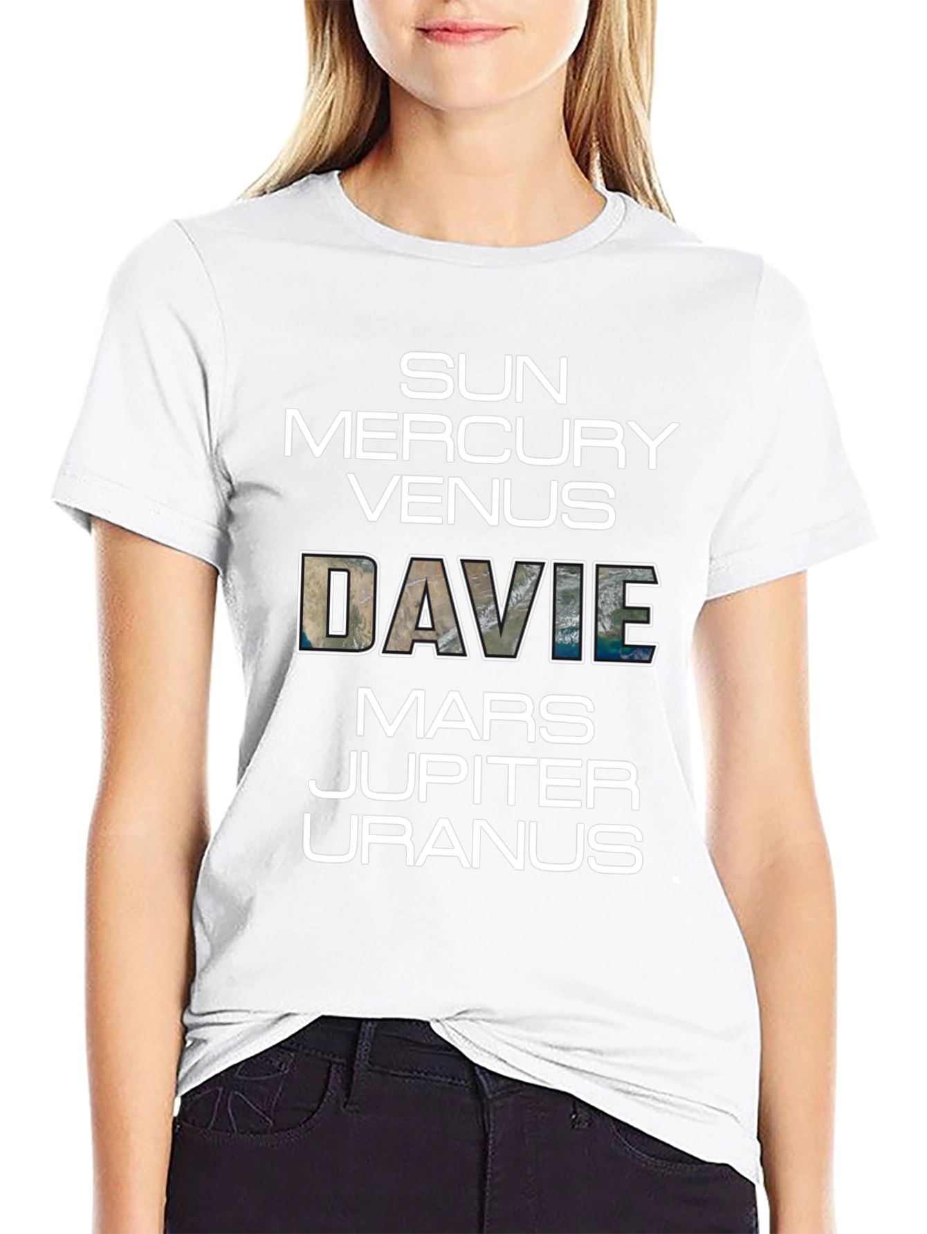 Planets Names Novelty Graphic T-Shirt