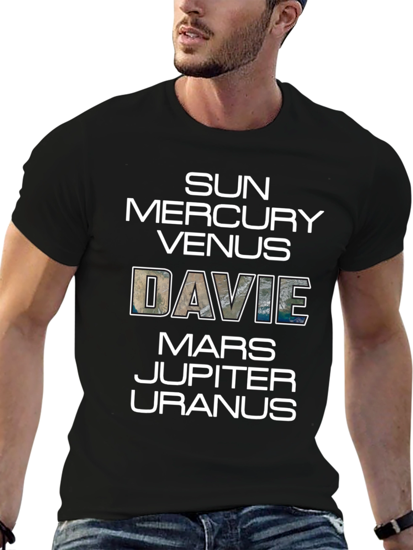Planets Names Novelty Graphic T-Shirt