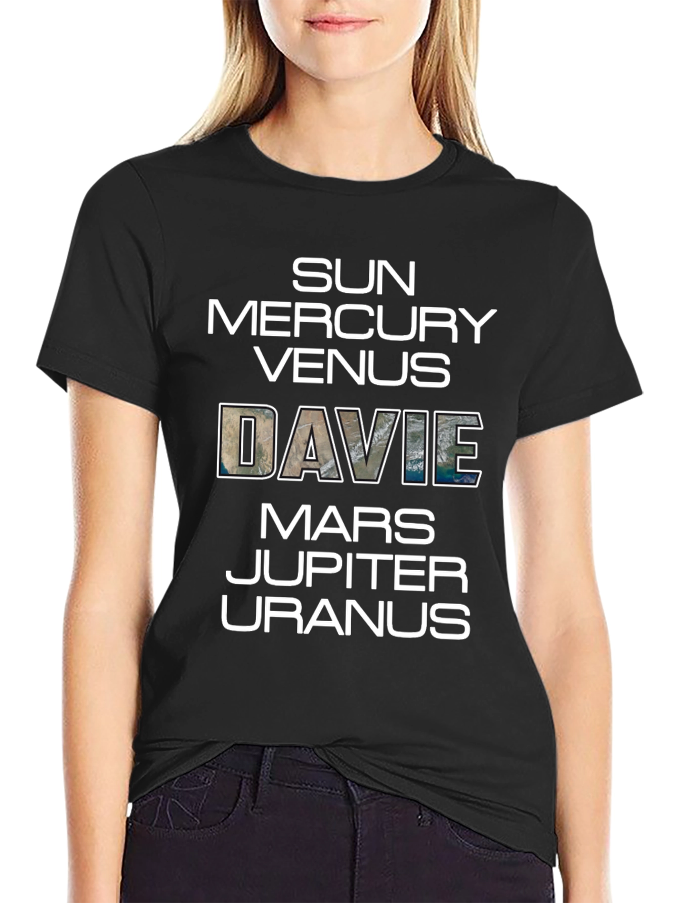 Planets Names Novelty Graphic T-Shirt
