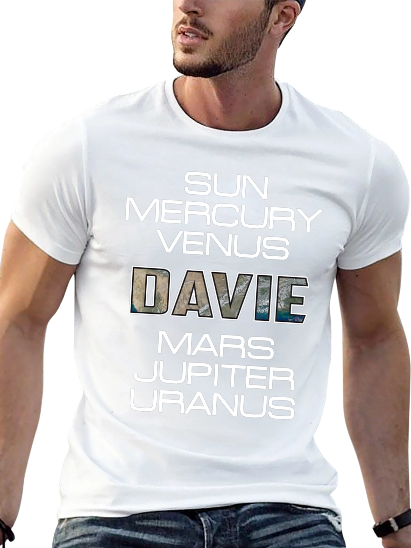 Planets Names Novelty Graphic T-Shirt