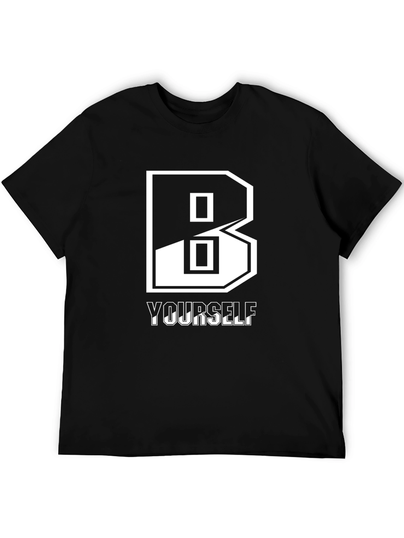 Be Yourself Graphic Tee - Stylish Black T-Shirt