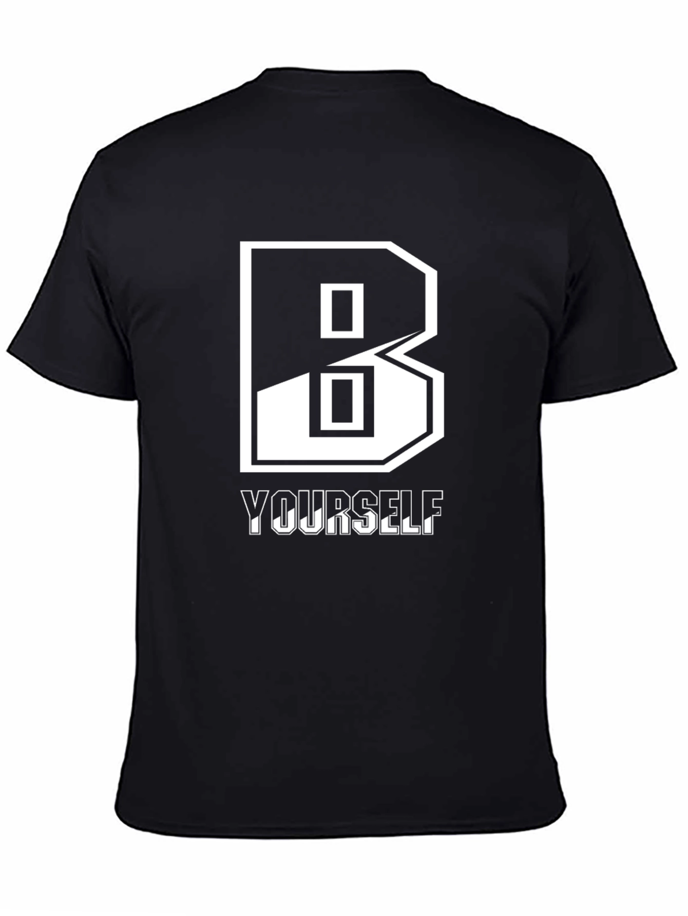 Be Yourself Graphic Tee - Stylish Black T-Shirt
