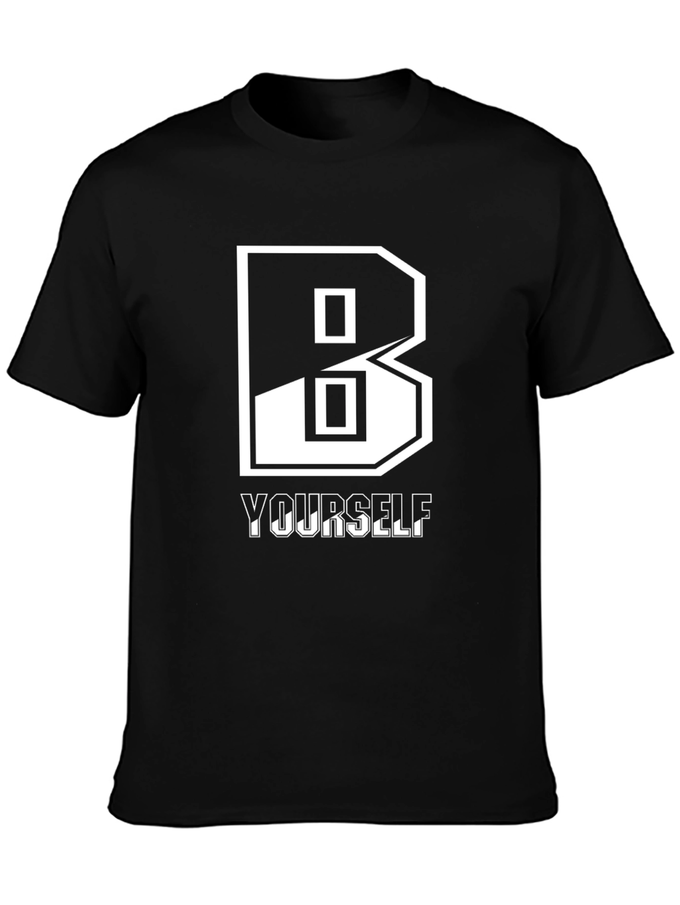 Be Yourself Graphic Tee - Stylish Black T-Shirt