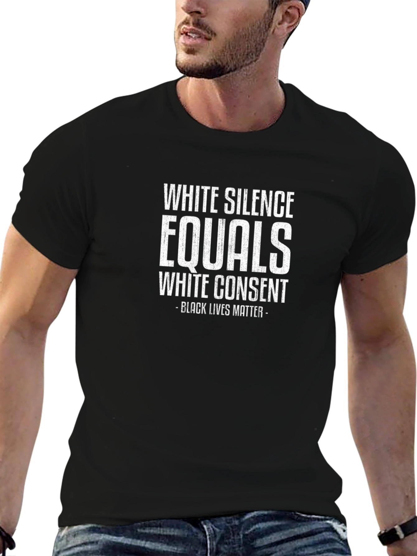 White Silence Equals White Consent BLM Graphic Tee
