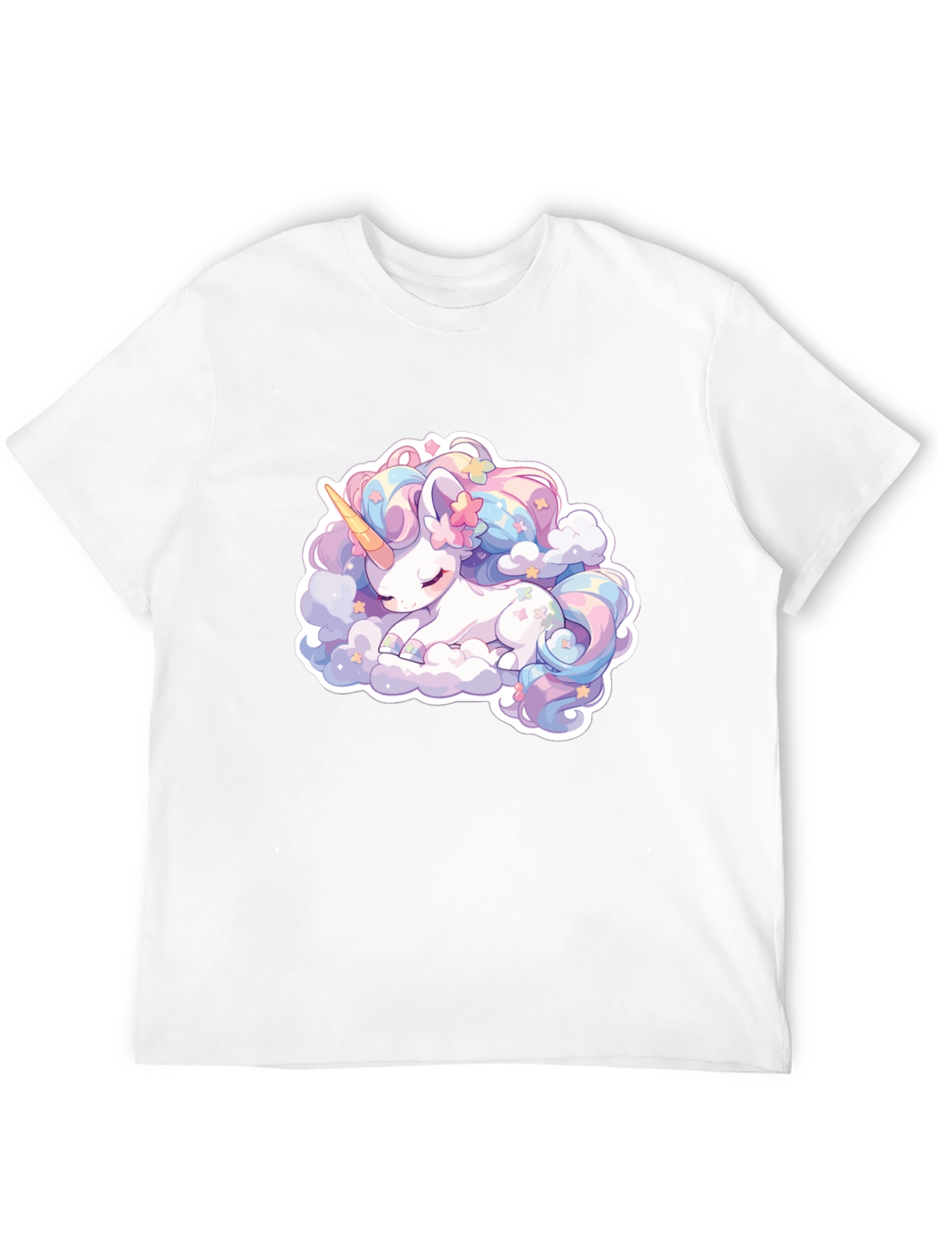 Cute Sleeping Unicorn Graphic T-Shirt