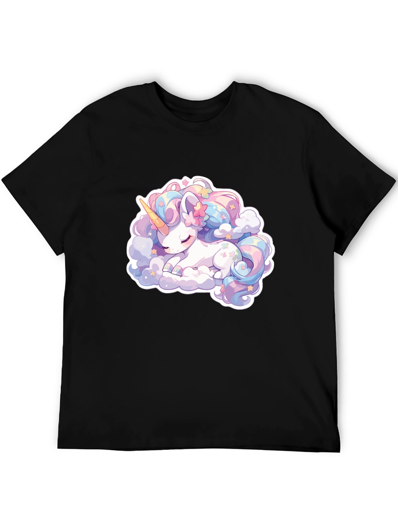 Cute Sleeping Unicorn Graphic T-Shirt