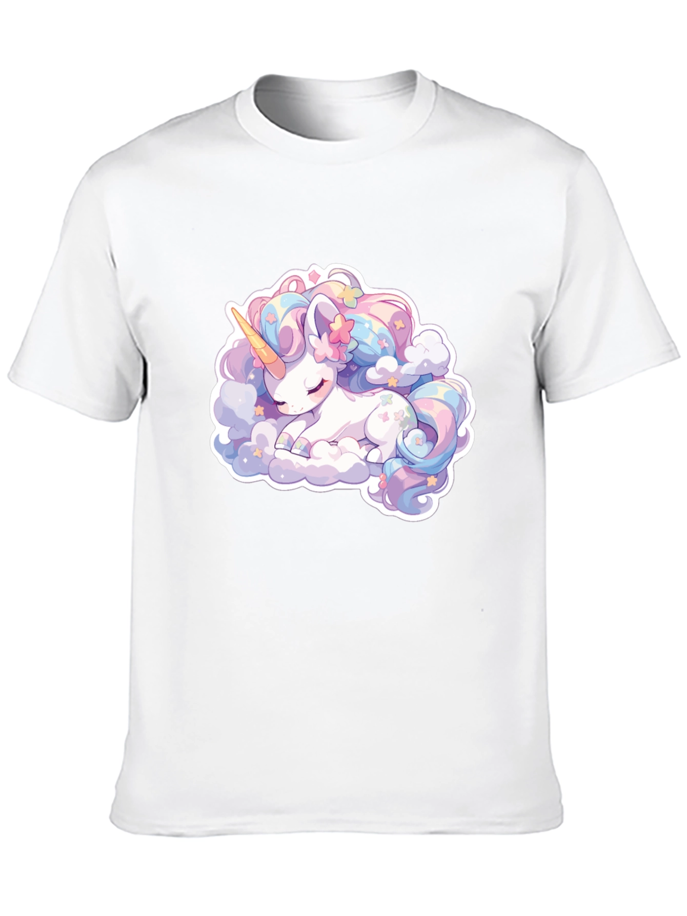 Cute Sleeping Unicorn Graphic T-Shirt