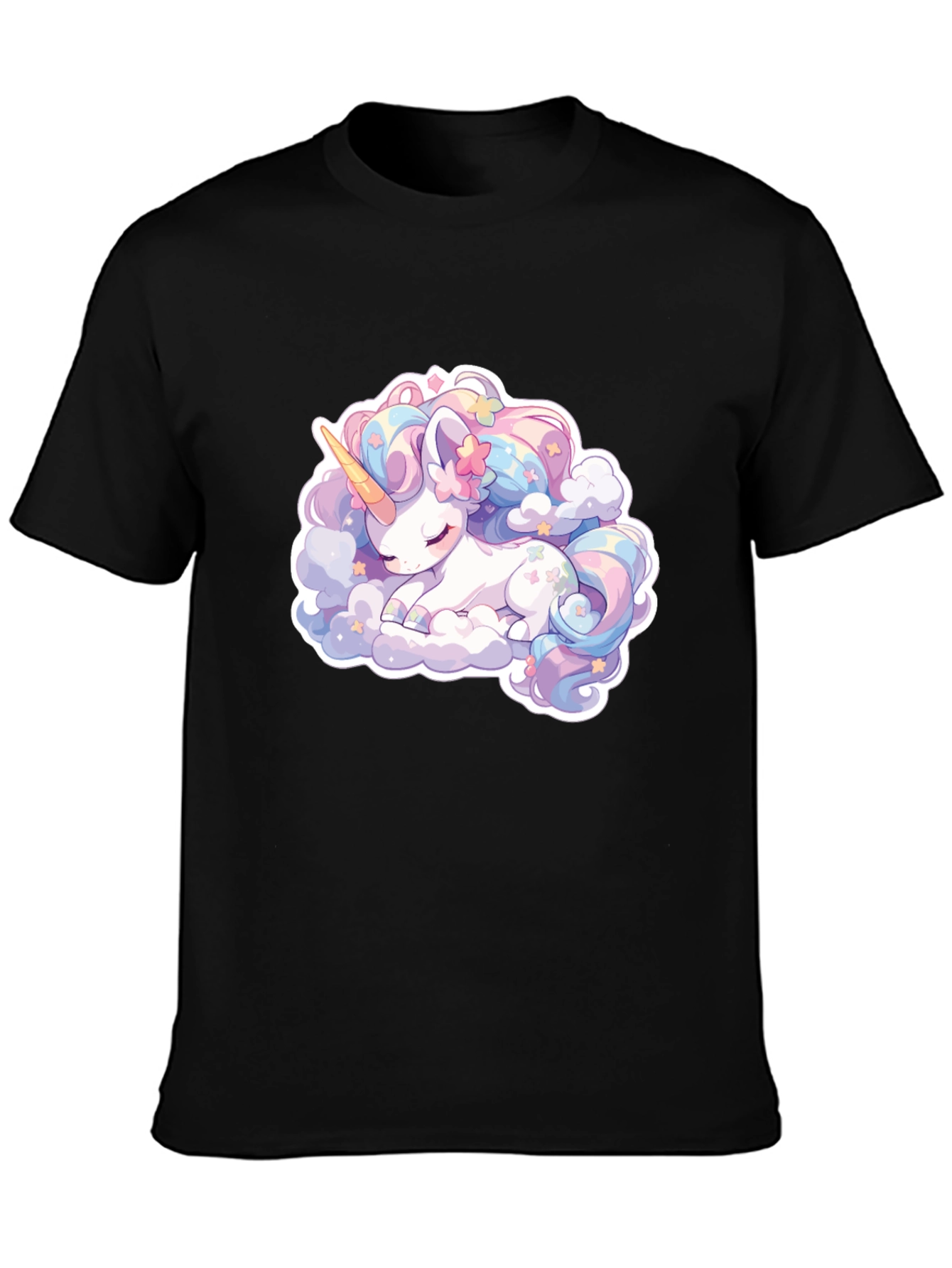 Cute Sleeping Unicorn Graphic T-Shirt