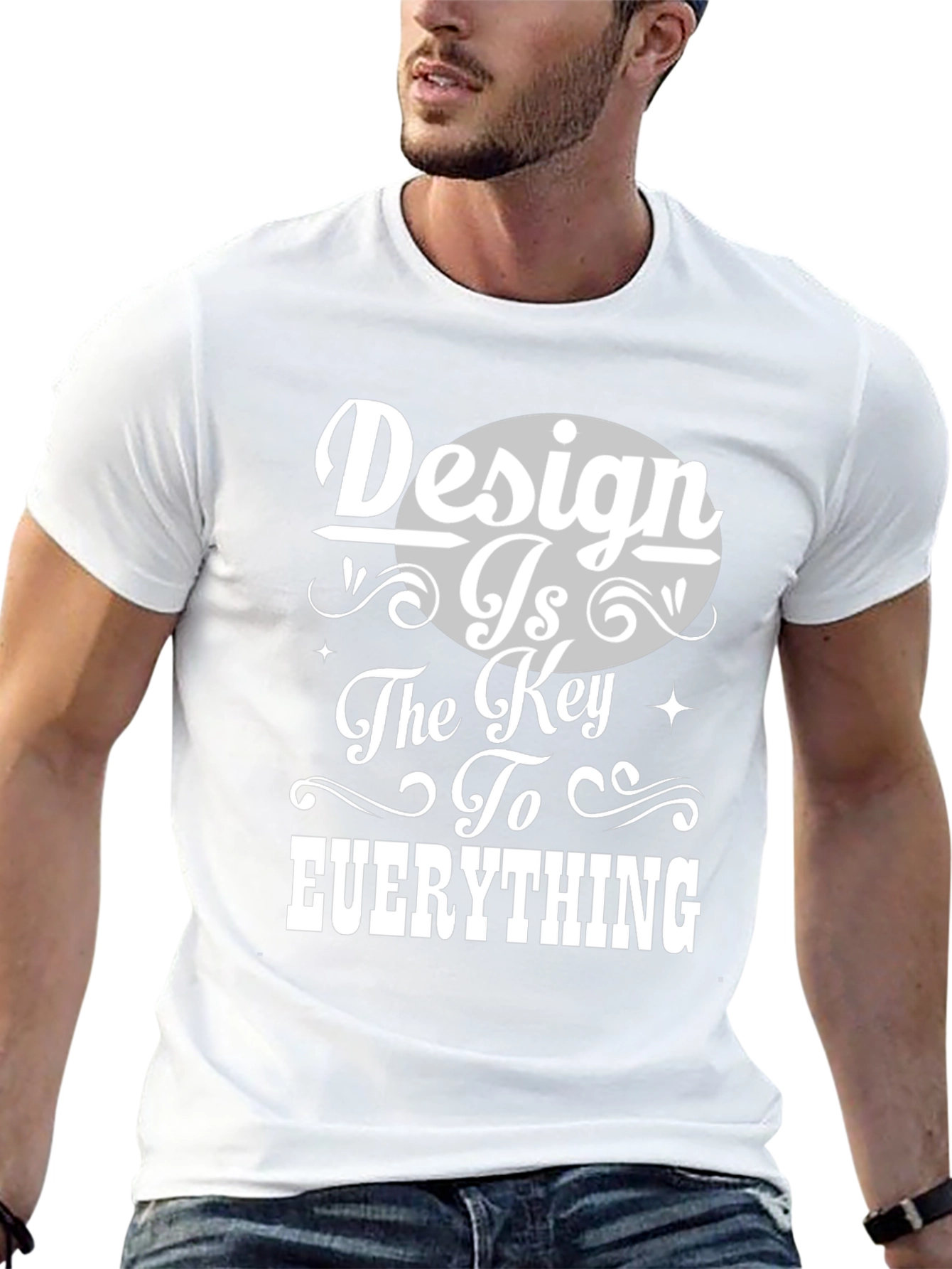 Design is Key Graphic Tee - Unisex Black T-Shirt