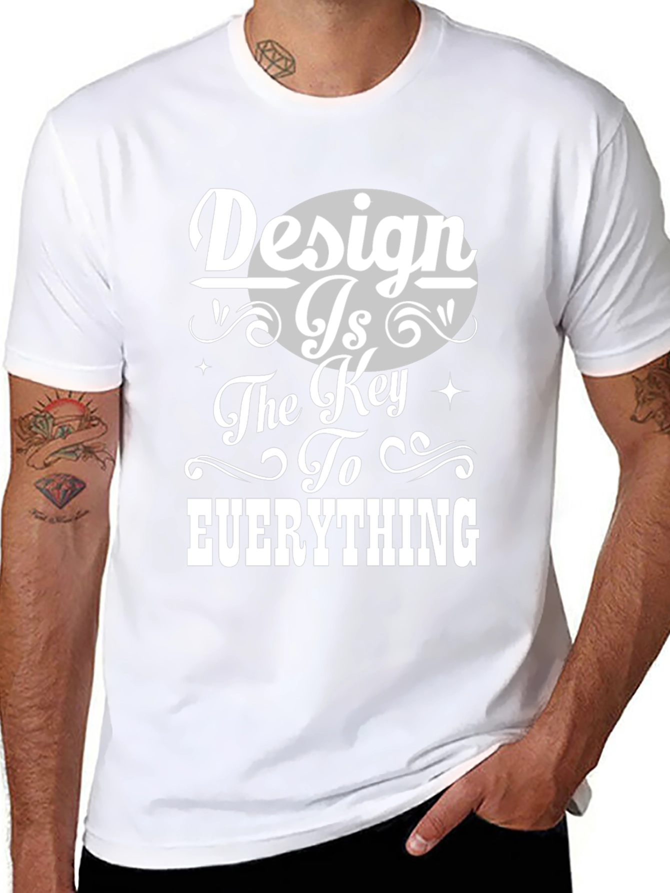 Design is Key Graphic Tee - Unisex Black T-Shirt