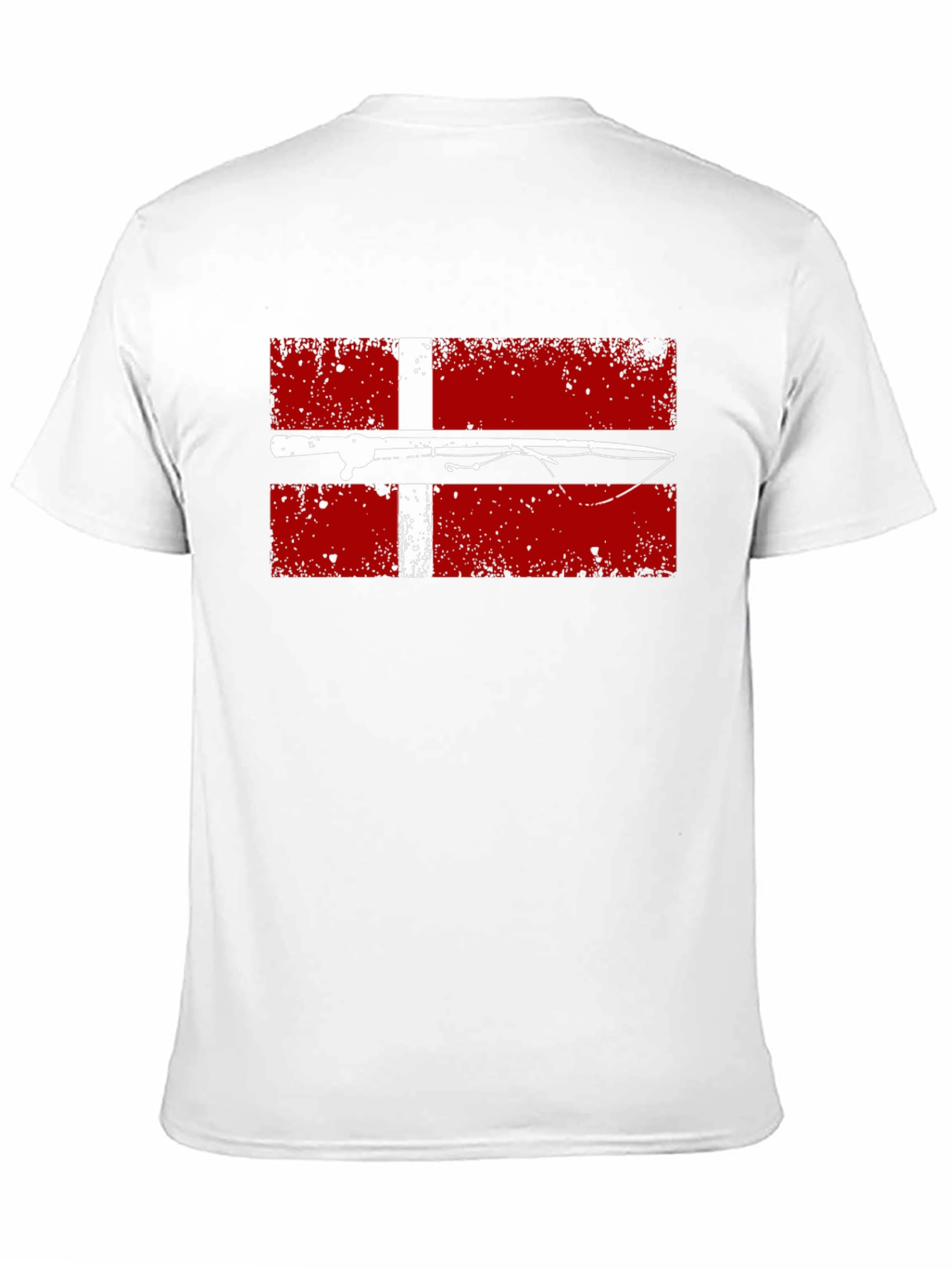 Fishing Denmark Flag T-Shirt