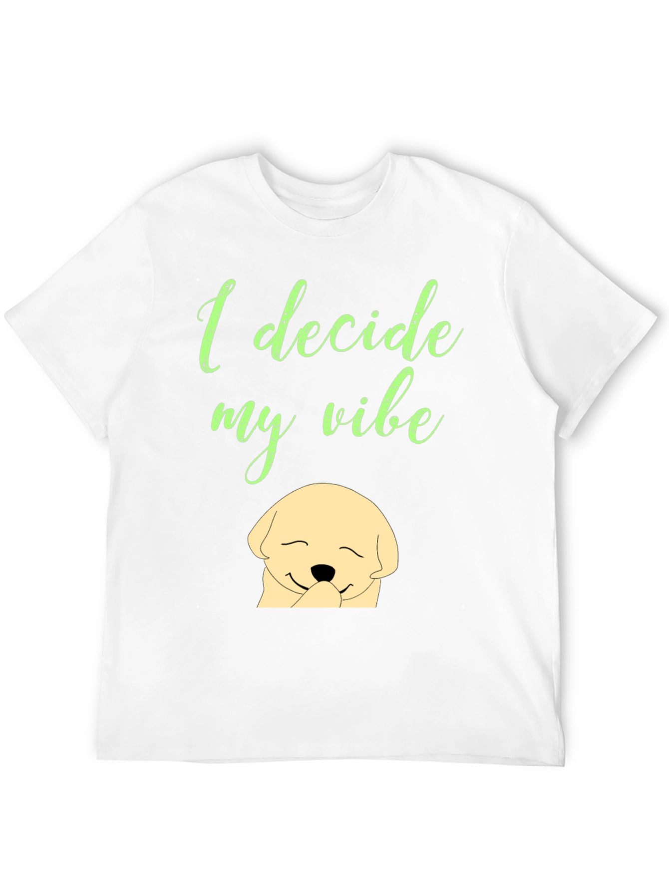 I Decide My Vibe Black Graphic T-Shirt