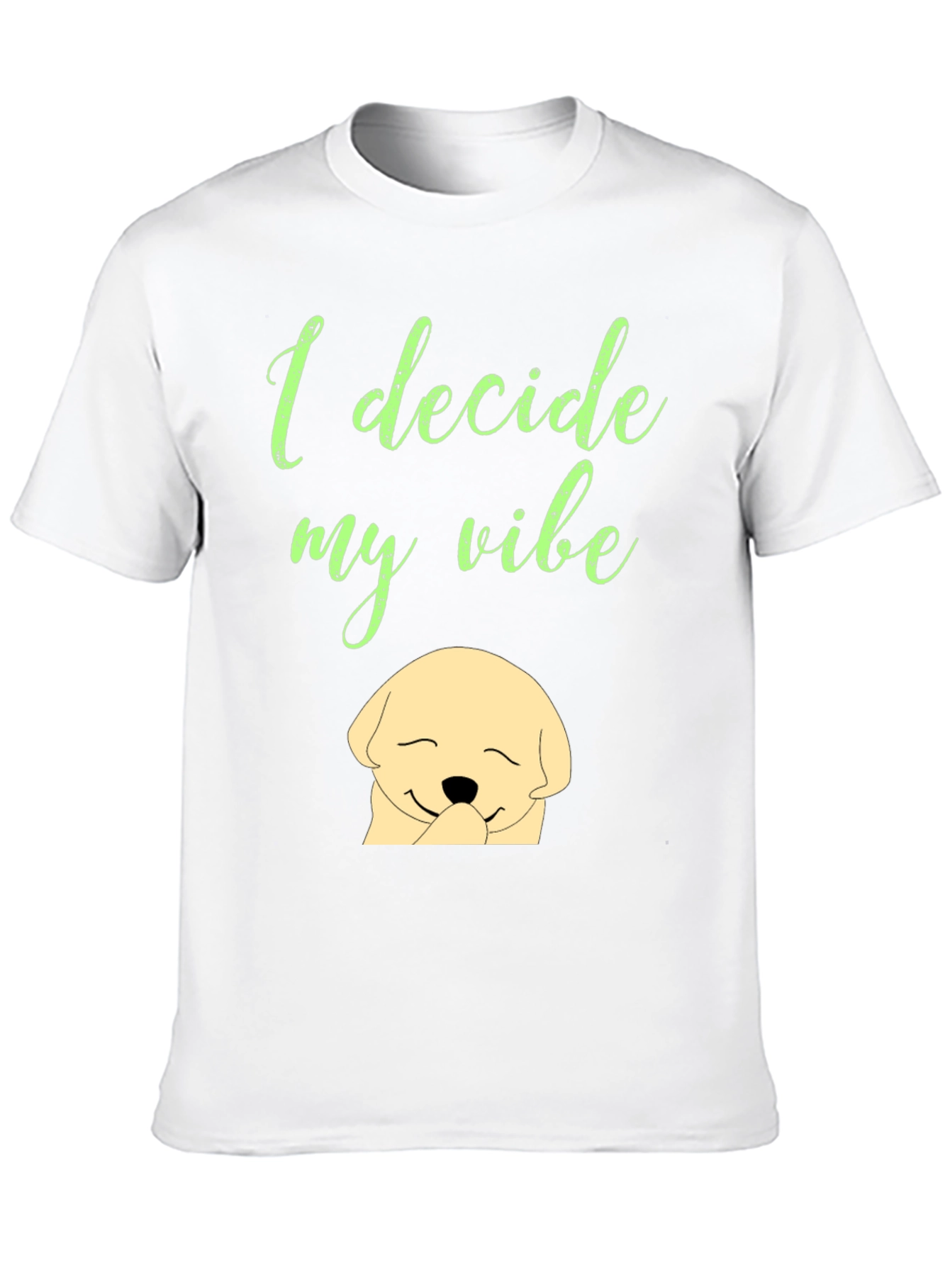 I Decide My Vibe Black Graphic T-Shirt