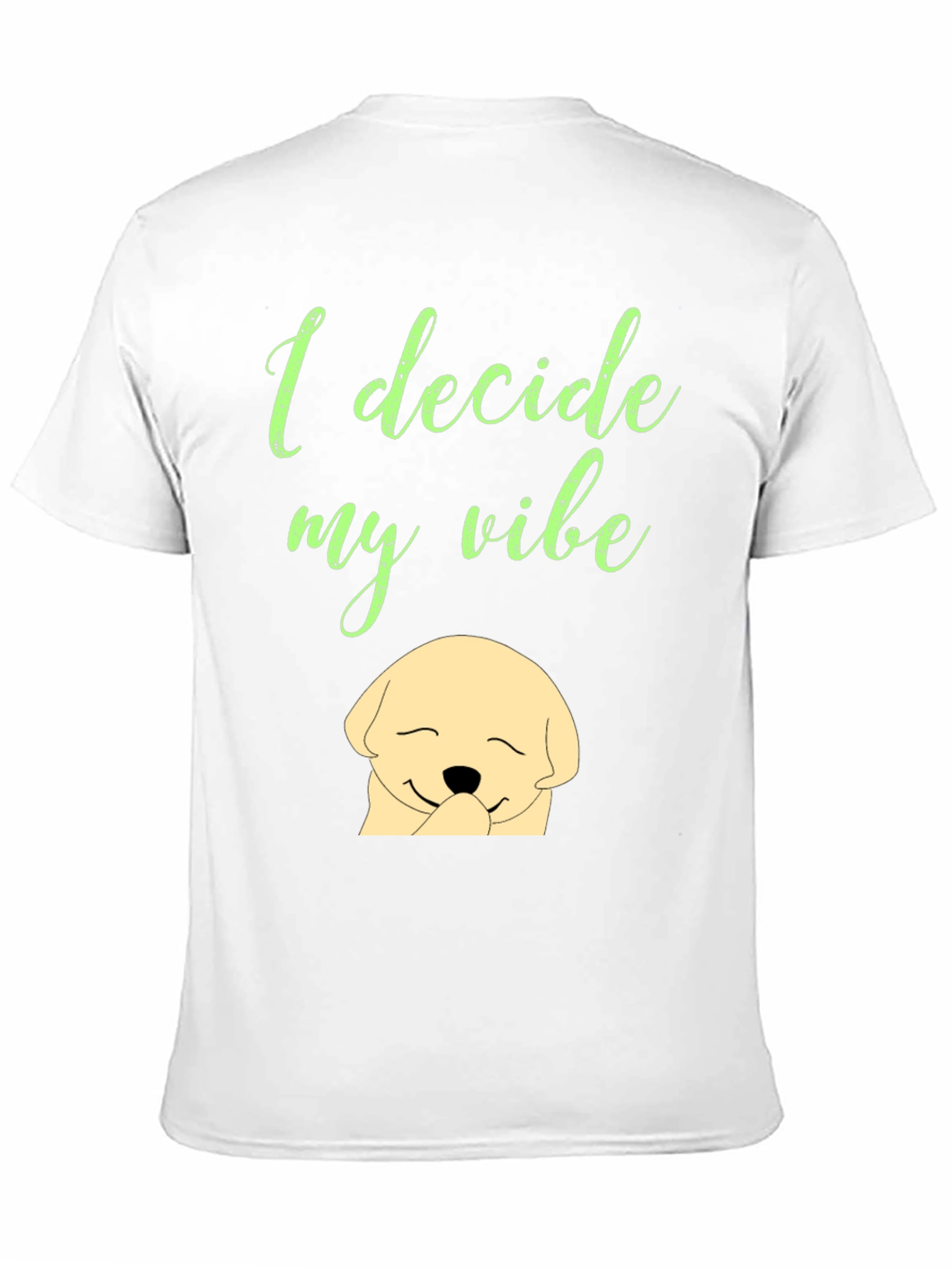 I Decide My Vibe Black Graphic T-Shirt