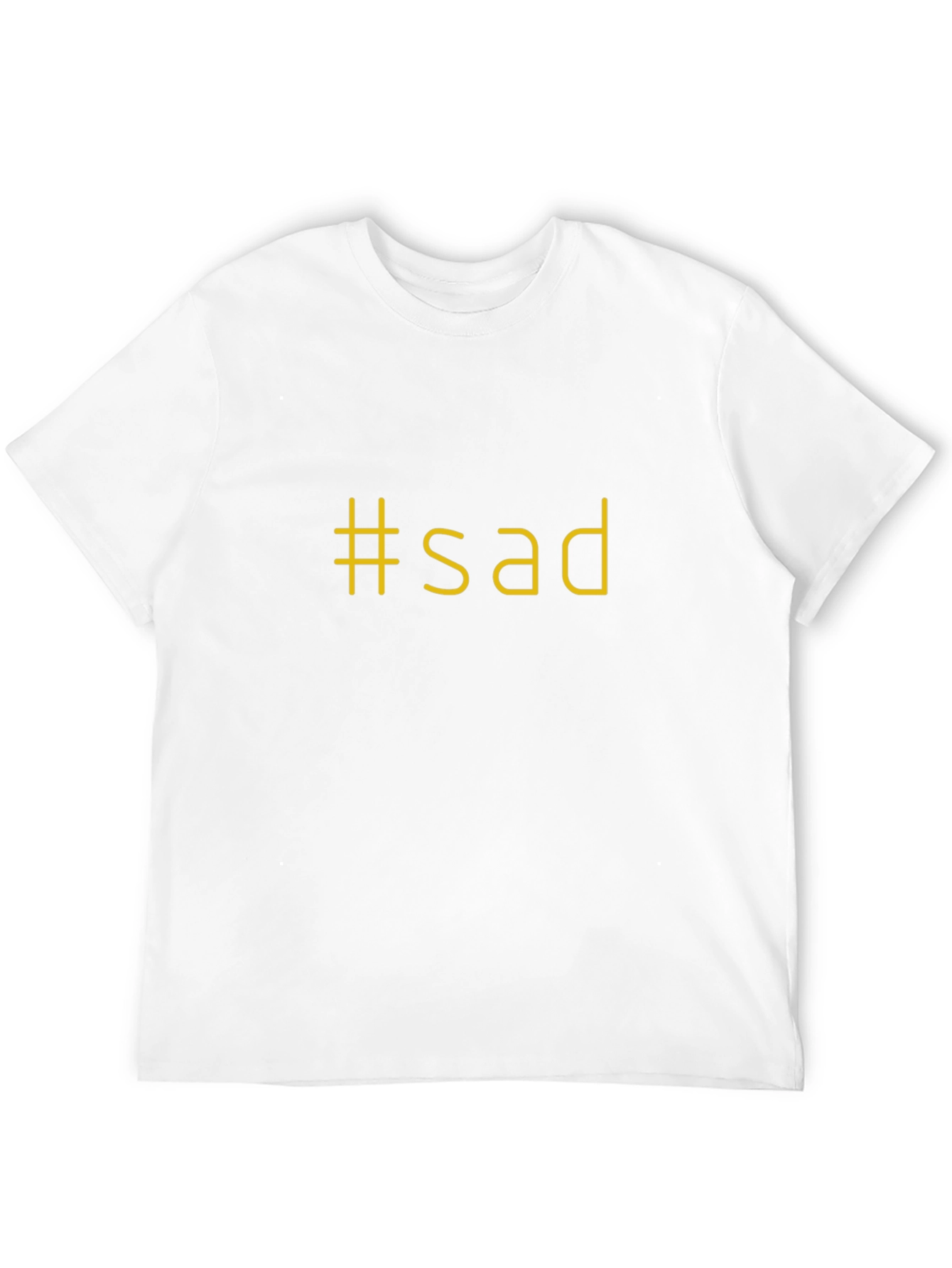 #sad Graphic Black T-Shirt - Express Yourself
