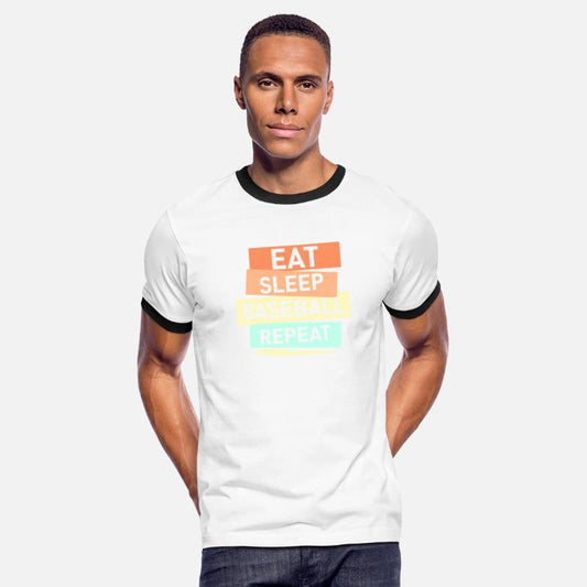 Eat Sleep Baseball Repeat Softball Sport Fan