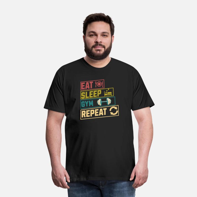 Eat sleep gym repeat hobby