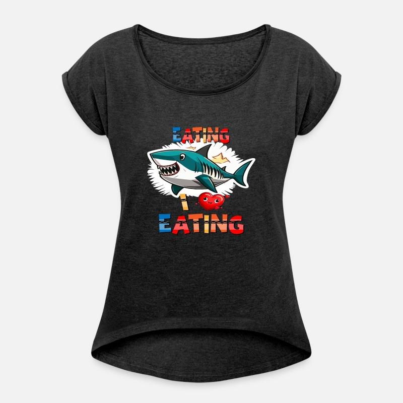 Eating I Love Eating - Cartoon Great White Shark