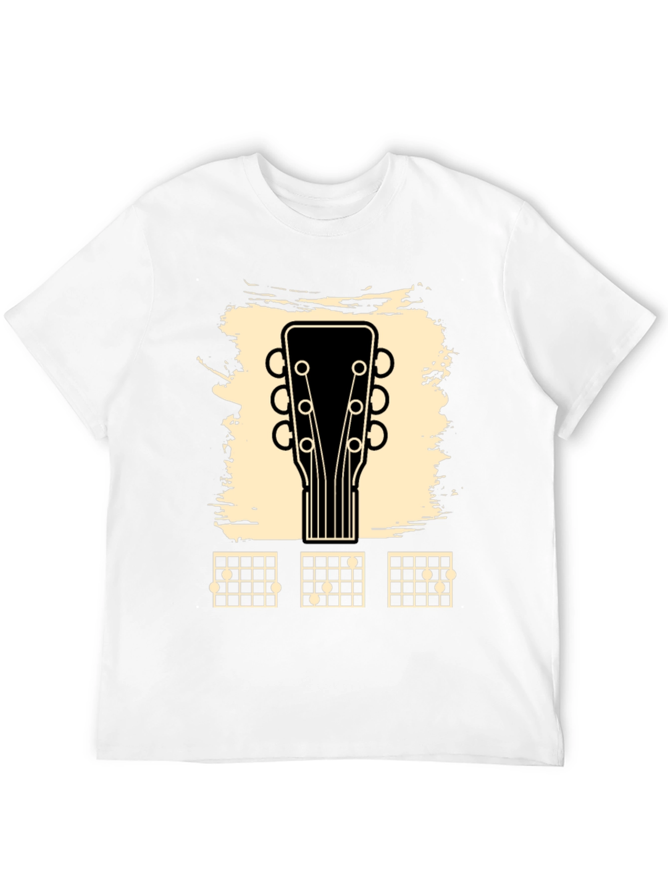 Guitar Headstock & Chord Chart Graphic Tee