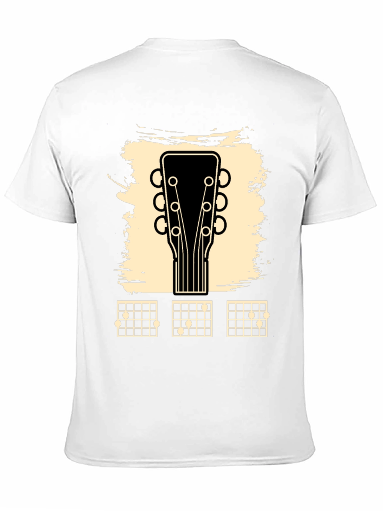 Guitar Headstock & Chord Chart Graphic Tee