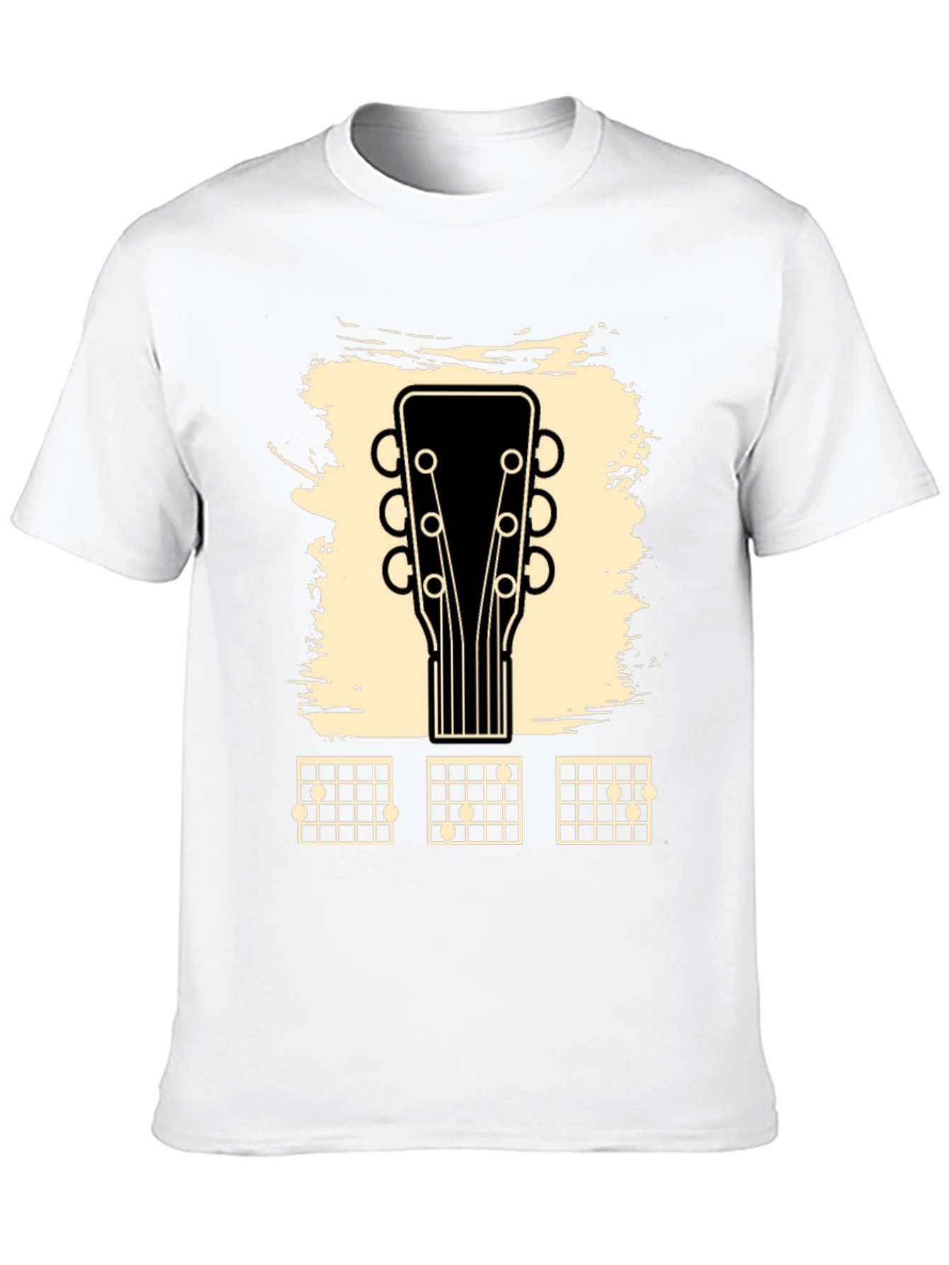 Guitar Headstock & Chord Chart Graphic Tee