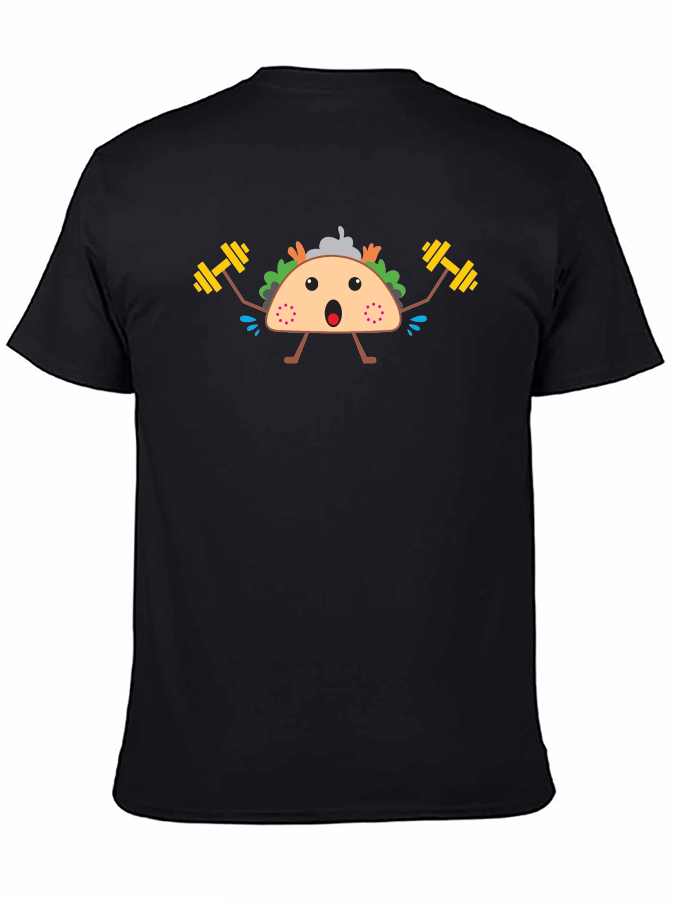 Workout Taco Graphic T-Shirt - Black
