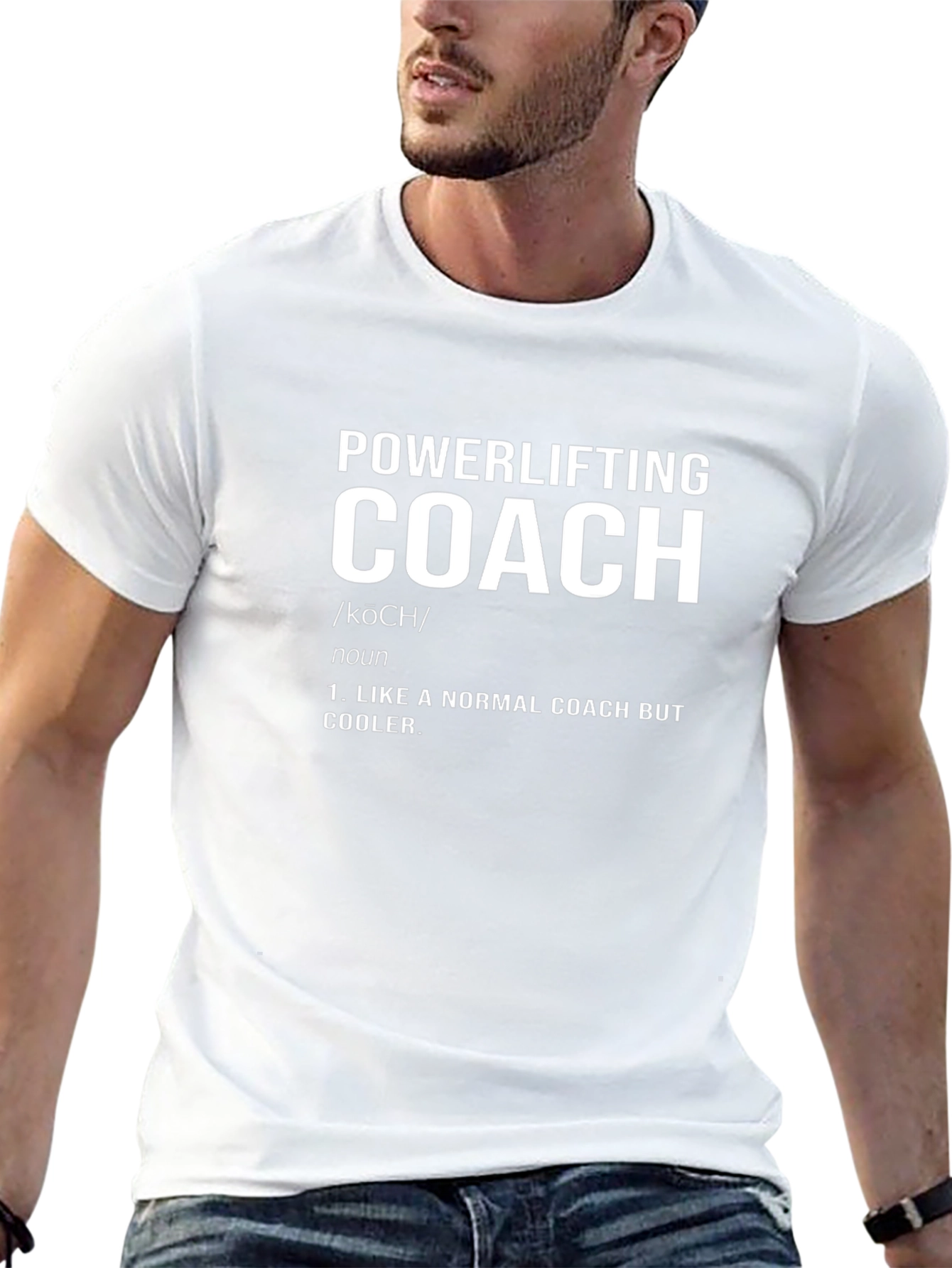 Powerlifting Coach Definition T-Shirt - Cool Workout Tee