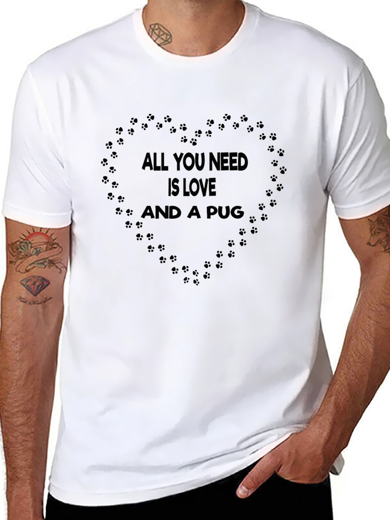 All You Need Is Love and a Pug T-Shirt