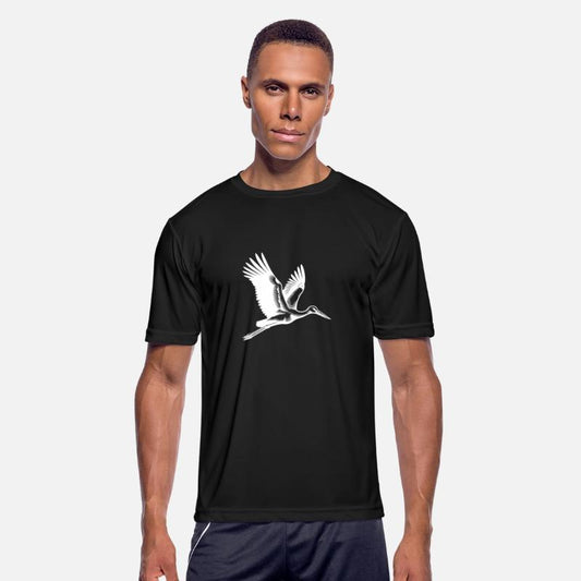 Elegant Flying Stork Bird
