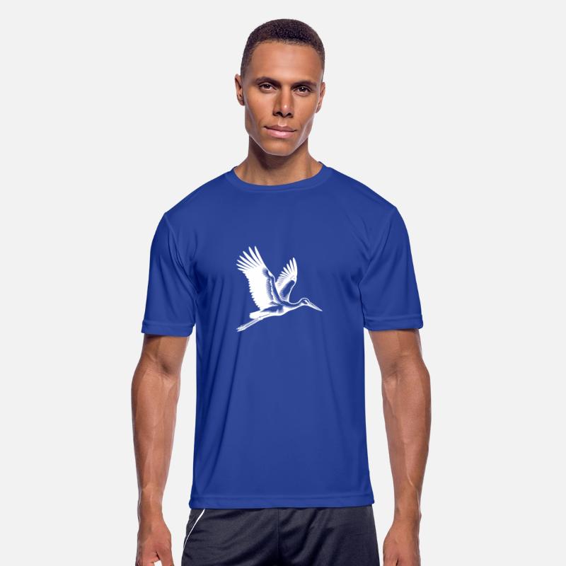 Elegant Flying Stork Bird