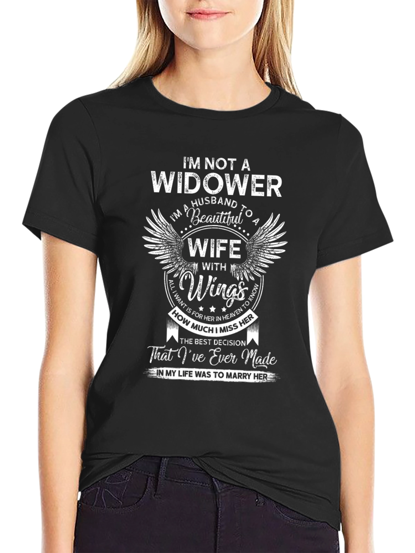 Husband To A Beautiful Wife With Wings T-Shirt