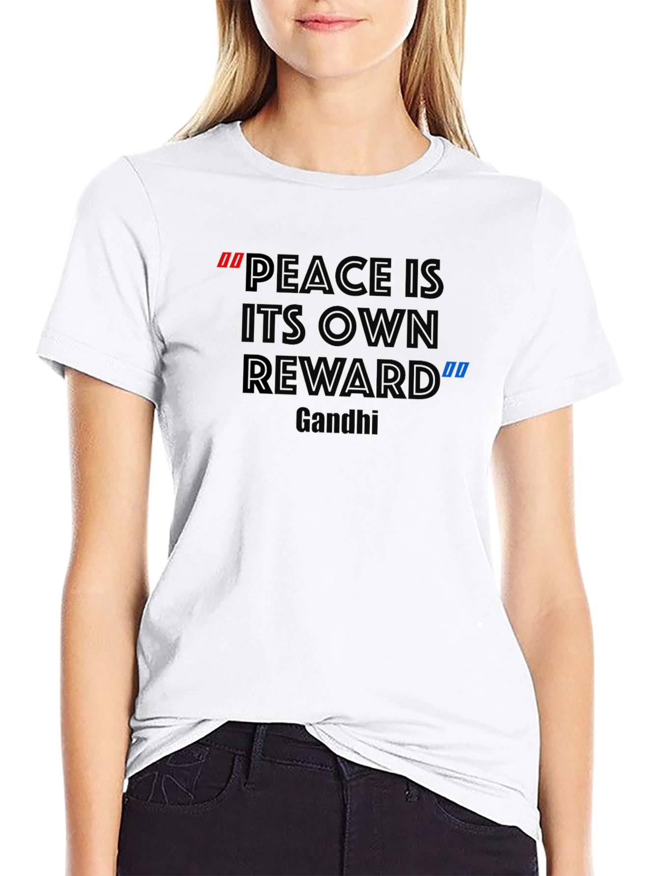 Peace Quote Graphic T-Shirt
