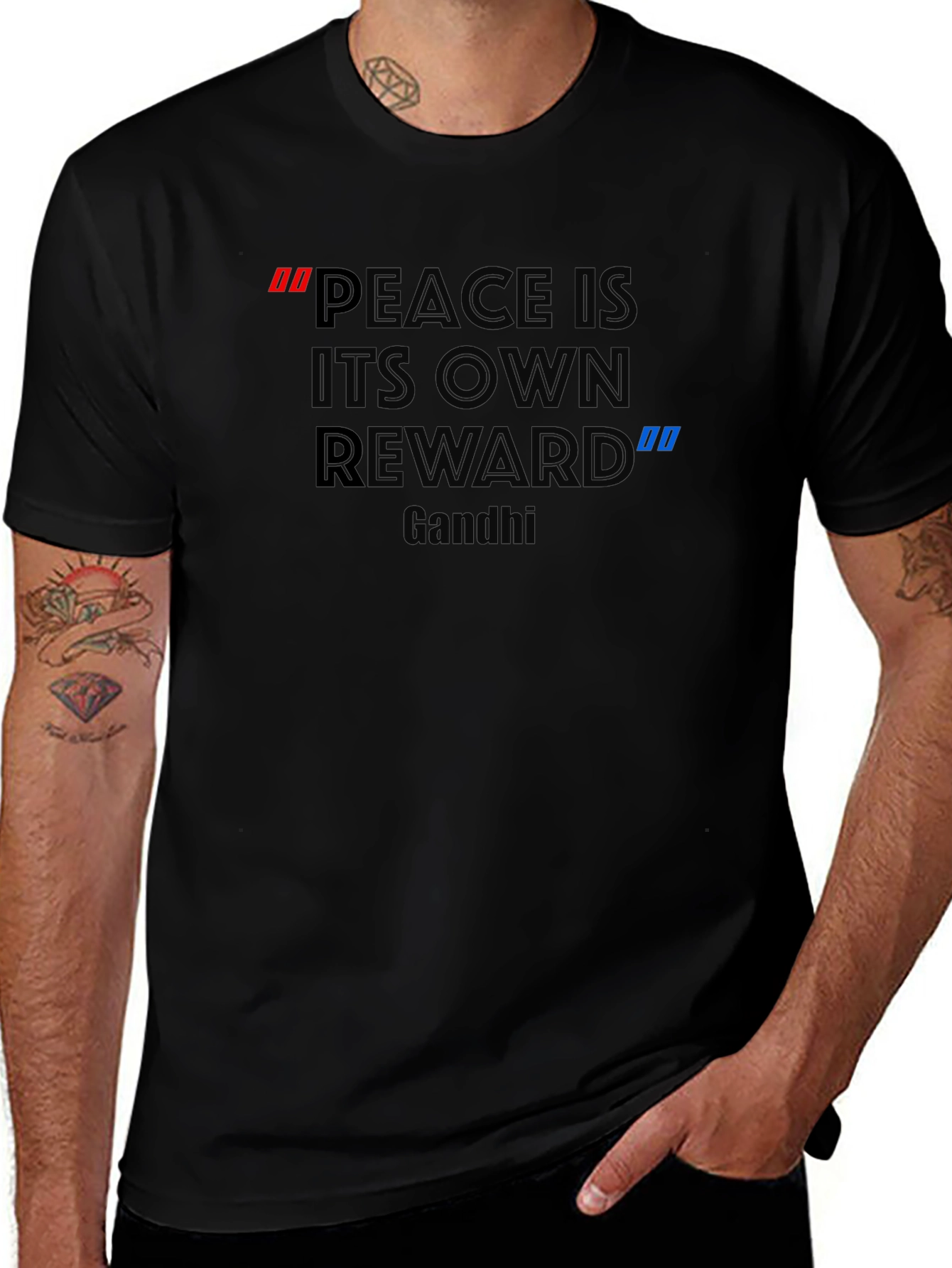 Peace Quote Graphic T-Shirt