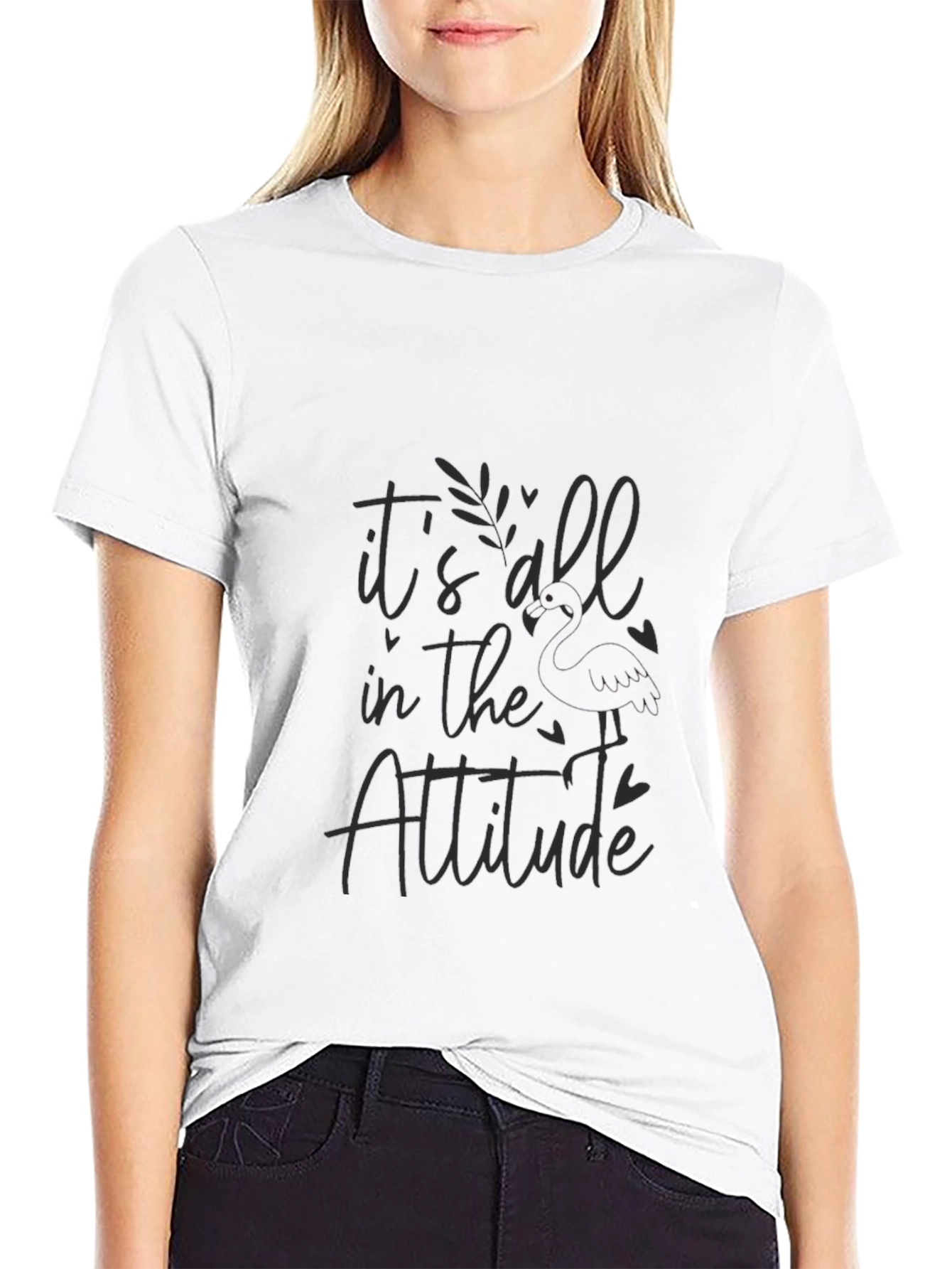 Attitude Graphic T-Shirt - Soft Black Tee