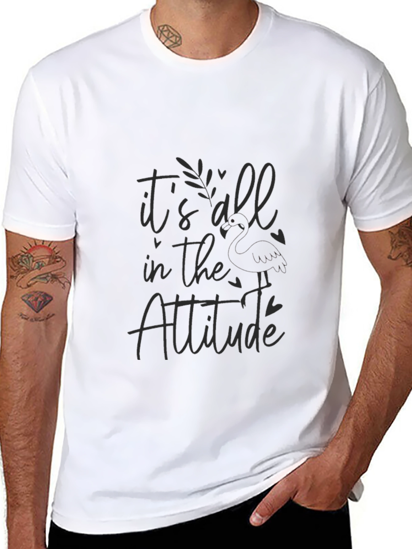 Attitude Graphic T-Shirt - Soft Black Tee
