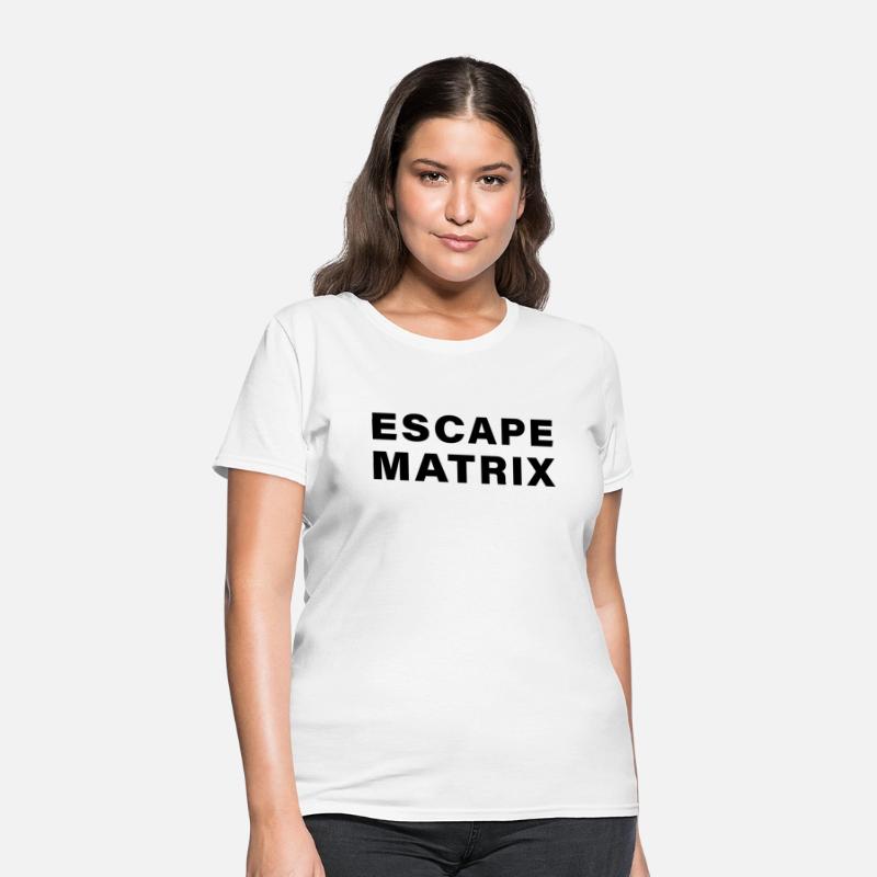 escape matrix text motivational tee