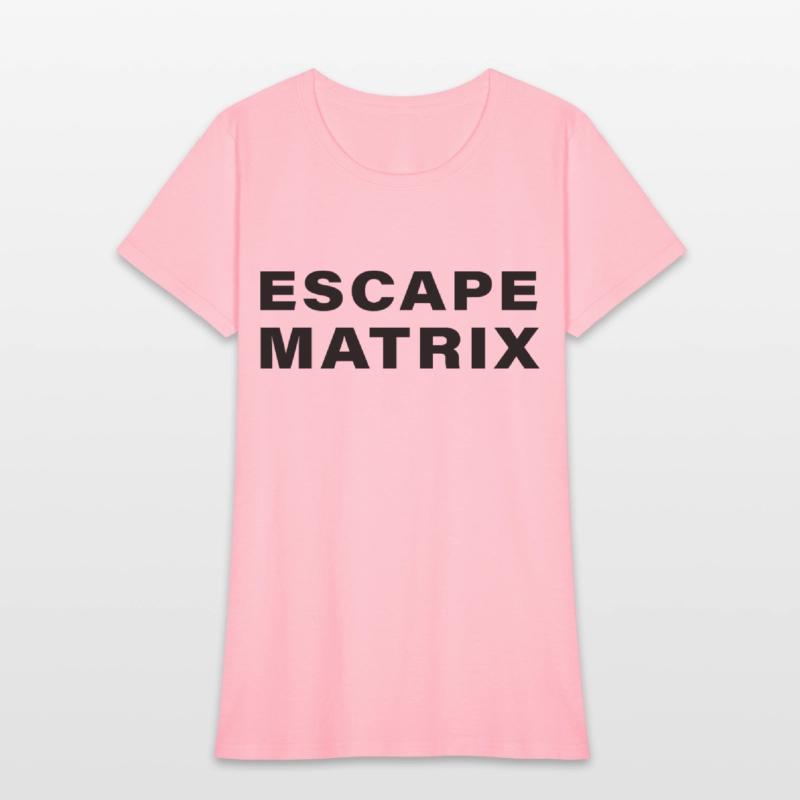 escape matrix text motivational tee