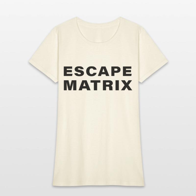 escape matrix text motivational tee