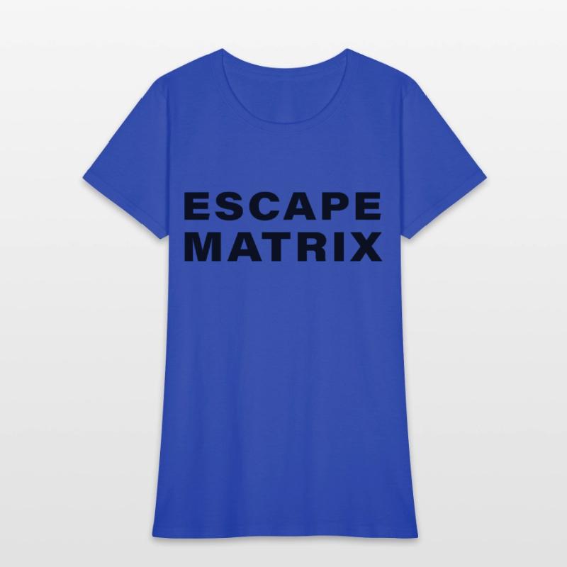 escape matrix text motivational tee