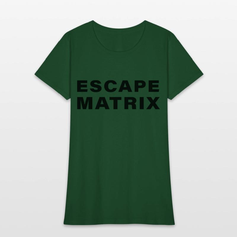 escape matrix text motivational tee
