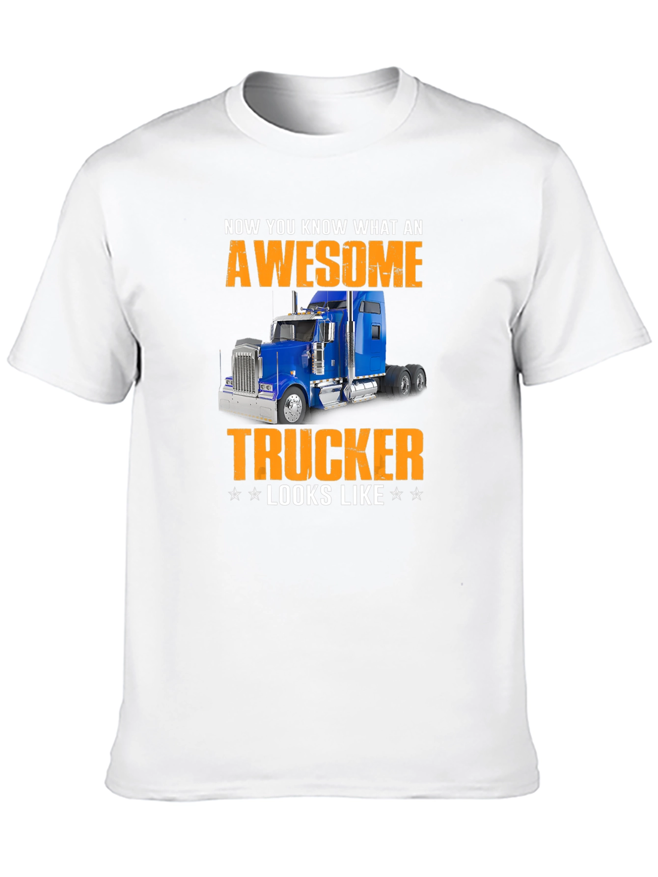 Awesome Trucker T-Shirt - Black