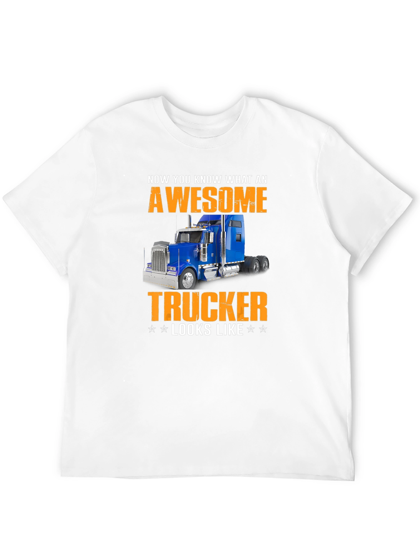Awesome Trucker T-Shirt - Black
